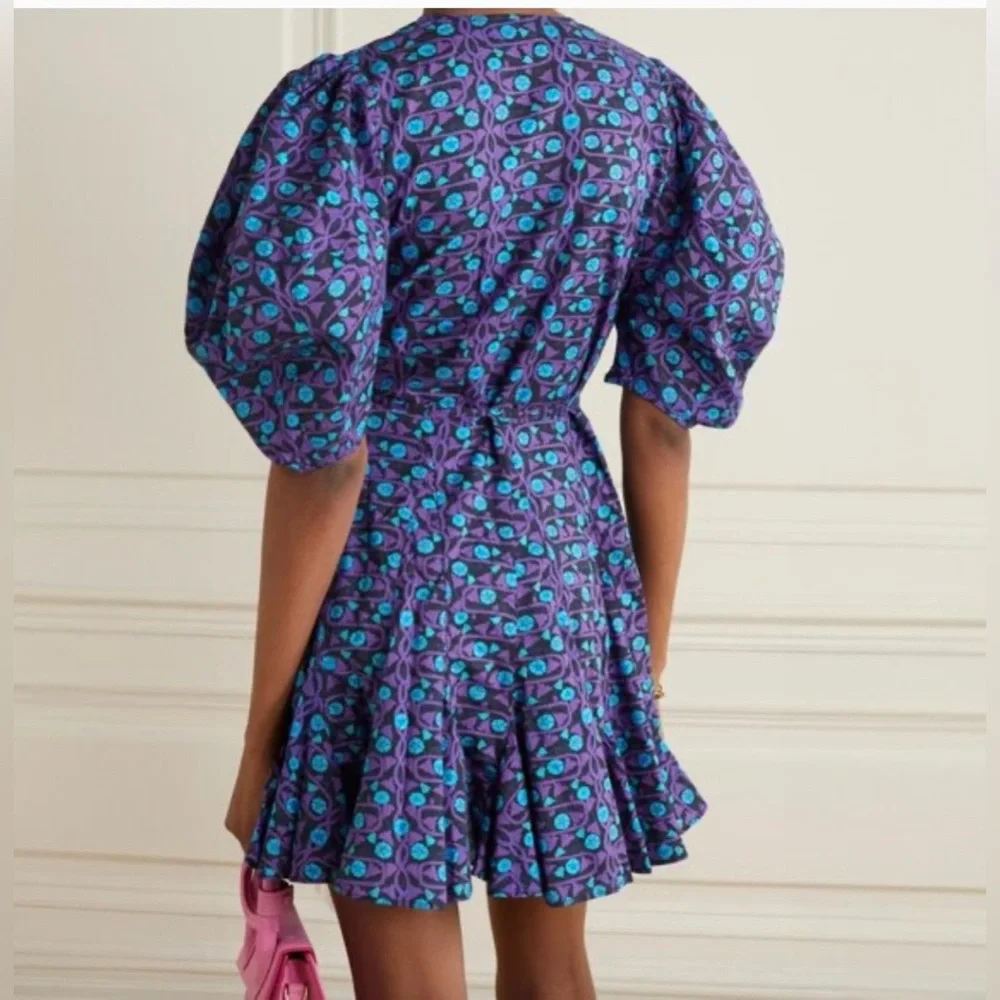 RHODE Blue and Purple Floral Dress - Picture 2 of 7